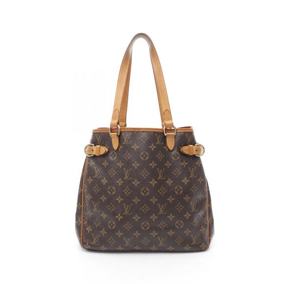 Louis Vuitton Handbags - Louis Vuitton Leather Vertical Tote brown Batignolles Monogram Bag